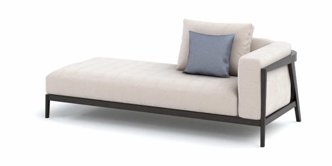 Porto Right Arm Day Bed in Outdoor Modular Sofas for Porto collection