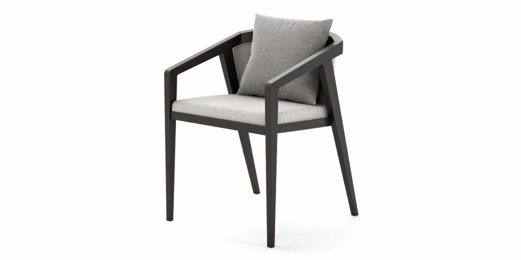 Coronet Dining Chair – Upholstered Back in Outdoor Dining Chairs for Coronet collection